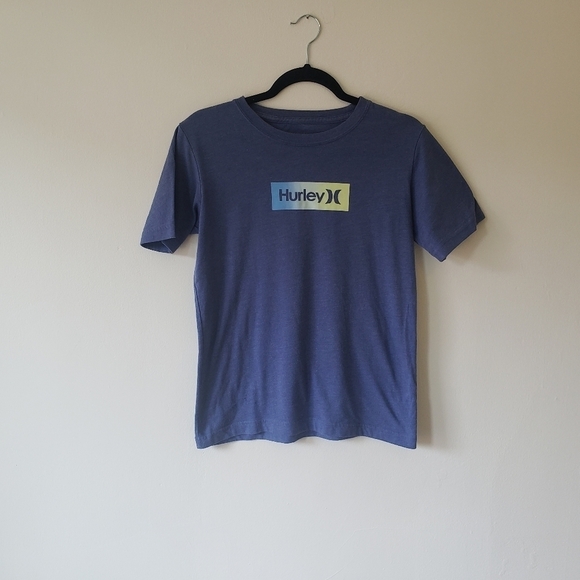 HURLEY & CHAMPION BOYS T-SHIRT BLUE & ORANGE SIZE LARGE - Picture 4 of 10